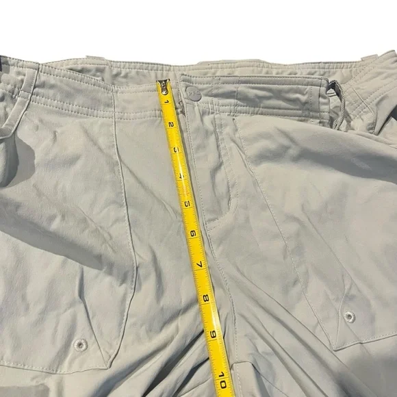 Columbia PFG Women 14 Gray Blue Cargo Fishing Hiking Outdoor Pants‎ Lightweight - Picture 7 of 12